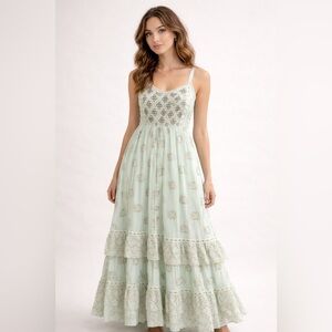 Elegant Mint Green Maxi Dress